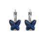 DESTINY 925 Sterling Silver Butterfly Sky Earrings With Swarovski Crystals