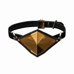 Lockink - Golden Punker Muzzle Gag Set Gold