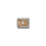 Composable Classic Link Rose Gold Lines With Stone