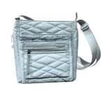 Inner City Rfid Quilted Crossbody Bag In Pearl Blue - Pearl Blue Onesize