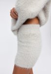 Fluffy Shorts - Light Grey