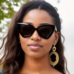 Triangle Cat Eye Fashion Glasses For Women Men Retro Jelly Color Decorative Shades Props For Beach Party Club