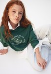 Motif-detail Sweatshirt - Dark Green los Angeles