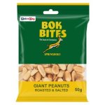 Pnp Bok Bites Roasted & Salted Giant Peanuts 50G