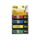 Post-it 4 Pack Red Blue Green Yellow 5 Flags Per Colour