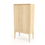 Laila Cabinet With Doors - White Oak