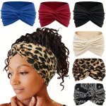 Fashion Breathable Cross Stretchy Wide Yoga Running Sports Hairband For Women Soft Breathable Elastic Sports Headband