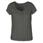 Sheer Stripe T-Shirt - Charcoal M