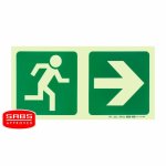 Parrot Photoluminescent 190MM E1 Safety Sign