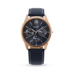 Men&apos S Rose Tone Leather Watch