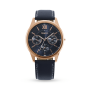 Men&apos S Rose Tone Leather Watch