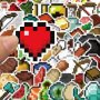 70PCS Mosaic Graffiti Sticker Pack For Diy Decorating Laptops Phones Books Skateboards & Helmets - Perfect For Halloween & Christmas Gifts