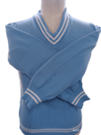 Genius Sky And White Striped Long Sleeve School Jersey - Unisex