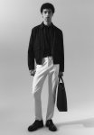 Slim Fit Cotton Twill Trousers - White