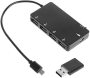 Achicoo 4 Port Micro USB Otg Hub Power Charging Adapter Cable For Win-dows Tablet And-roid Smartphone PC Electronic Phone Computer Products For Travel/work