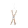 Skis With 20PCS Warm White LED - Wood
