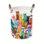 Cat Print Storage Basket 5 CSB3