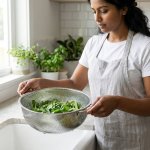 Round Stainless Steel Colander Strainer Basket - 28CM