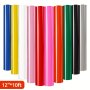 1ROLL Permanent Vinyl Adhesive Vinyl Roll For All Cutting Machine Permanent Outdoor Vinyl For Decor Sticker Car Decal Scrapbooking Signs Glossy Waterproof 30.48CM 10FT