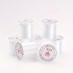 Flat Elastic Crystal String Elastic Beading Thread For Stretch Bracelet Making Fit Beading Jewelry Cord Whitesize: About 0.8MM T