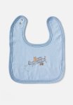 Cotton On The Baby Bib - Dusty Blue airplane Bear