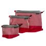Travel Organiser Bags With Clips - Set Of 3 - Small Medium And Large