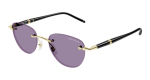 Sunglasses Mens In Gold Black Violet MB0412S-002 - Gold Onesize
