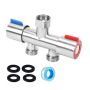 304 Stainless Steelangle Valve G1/2 Bathtub Faucets 2 Handle Valve System
