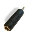 Audio Adapter 3.5MM Stereo Jack - 6.3MM Stereo Socket - Metal