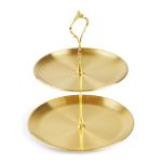 Goldair Gold 2 Tier Cake Stand