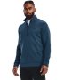 Men's Ua Storm Golf Sweater Fleece Zip - Petrol Blue / Md