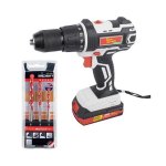 Tork Craft 20V Cordless Impact Driver With Multicut Drill Bit Set TORKIT041
