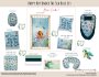 Cot Duvet Bedding Happy Boy Under The Sea Blue Set