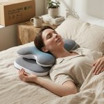 Adjustable Ergonomic Contour Memory Foam Sleeping Pillow