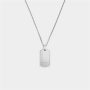Icom Stainless Steel Men&apos S Cubic Zirconia Disc Pendant