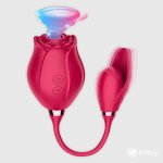 3 In 1 Clitoral Sucking With Rose Vibrator