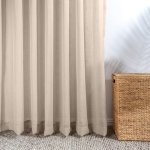 Oslo Taped Unlined Curtain - Biscuit - 270 X 218CM