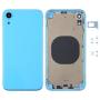 Back Housing Cover With Camera Lens & Sim Card Tray & Side Keys For Iphone Xr Blue