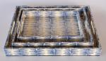 Blue Tribal Rectangular Tray