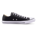 Converse Mens All Star Lo Leather Black White Sneakers