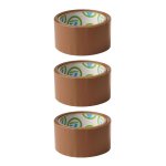 Packaging Tape Brown Buff Tape 48MM X 50M - Pack Of 3