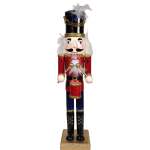 Nutcracker Wood 10X8X38.6CM - Holding Drums