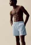 Seersucker Swim Shorts - Blue