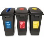 Parrot Bin Recycling Set Of 3 - Plastic