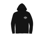 Women’s Special Racer Font Zip Front Hoodie – Black Beauty