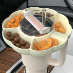 Silicone Snack Bowl For Stanley 40OZ With Handle Reusable Snack Tray Tumbler Snack Ring Snack Holder For Stanley Cup Cup Accesso