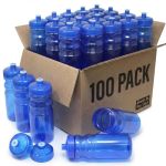 Rolling Sands Reusable Bulk Water Bottles 100 Pack - 24 Oz Sports Water Bottles Usa Made Bpa-free Wide Mouth For Easy Cleaning B