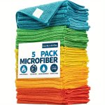 Microfiber Cleaning Cloths 1 5 10PCS - Reusable Lint-free Towels For Kitchen Bathroom Car & Outdoor - Versatile Household Cleani