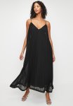 Trapeze Maxi With Stiffening Hem Detail - Black