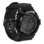 Volkano Men's Sport Watch With LED Back Light Tryout Series - Black